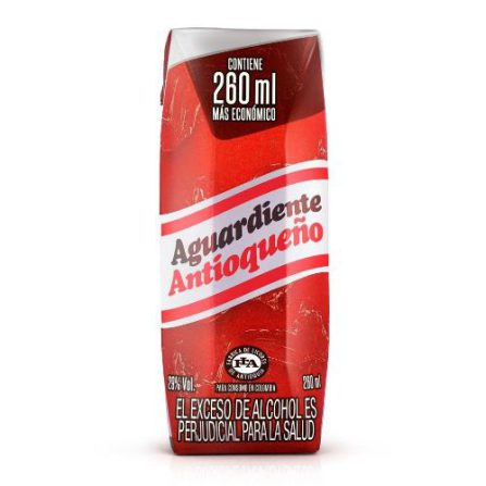 AGUARDIENTE ANTIOQUEÑO 260 ML ROJO