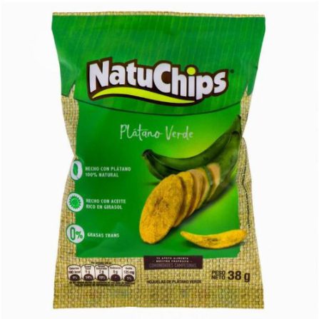 PLATANITOS NATUCHIPS 38 GR VERDE x12
