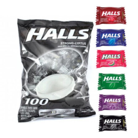 HALLS X 100